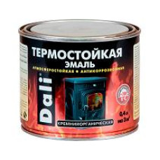 Эмаль термостойкая "DALI" серебро 0,4л Эмаль термостойкая "DALI" серебро 0,4л
