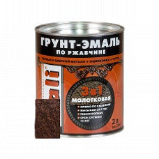 Грунт-эмаль по ржавч DALI молотковая 2л шокол