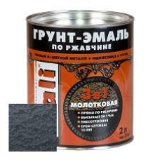 Грунт-эмаль по ржавч DALI молотковая 2л черная