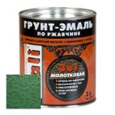 Грунт-эмаль по ржавч DALI молотковая 2л зеленая