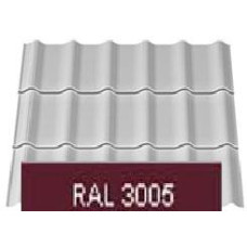 Металлочерепица 1.18х1.15 (1,357 м2) RAL3005