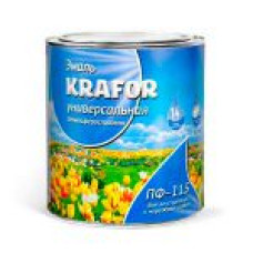 Эмаль ПФ-115 зеленая 2.7кг KRAFOR Эмаль ПФ-115 зеленая 2.7кг KRAFOR