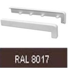 Заглушка торц. универсальная 125мм RAL 8017 Заглушка торц. универсальная 125мм RAL 8017