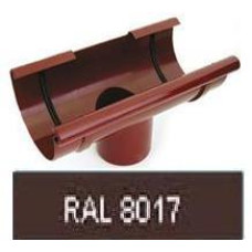 Воронка, 125/90мм RAL 8017