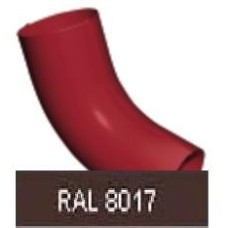 Колено стока, 90мм RAL 8017 Колено стока, 90мм RAL 8017