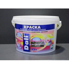 Краска акрил интерьерная белоснежн ВД DALI 2,5л Краска акрил интерьерная белоснежн ВД DALI 2,5л
